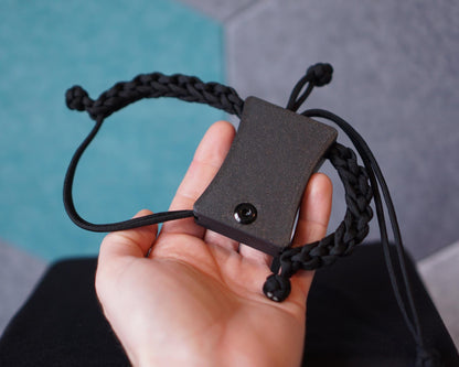 Anchor pull-tight paracord bondage restraints in Black — BodyKind cam-cleat locking